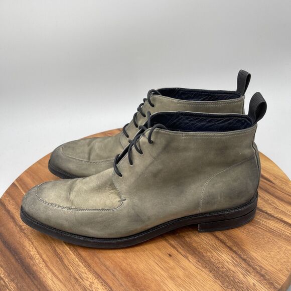 Cole Haan Wagner Grand Apron Boots Mens Size 10.5 M Gray Leather Casual Chukka main image 7